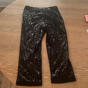 NWT Loft Black Sequin Pants